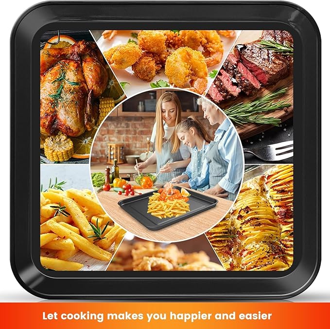 10" × 10" Baking Pan for Breville Compact Smart Oven，Food Grade Non-stick Toaster Replacement Parts Accessories Compatible with Breville Mini Smart Toaster Oven, Dishwasher Safe