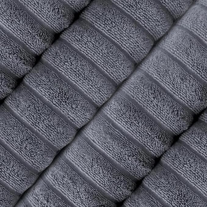 Classic Turkish Towels CTT Premium 4 Pack Bath Towels Set, Made with 100% Turkish Cotton, Spa & Hotel, Quick Drying Towels, Absorbent & Comfy | 27"x54" (Grey)