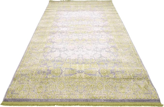 Unique Loom Traditional Classic Intricate Design with Distressed Vintage Detail, Area Rug, 5' 0 x 8' 0 Rectangular, Light Green/Gray