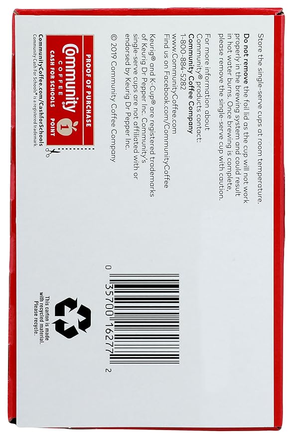 Community Coffee French Vanilla Flavored 12 Count Keurig K-Cup Coffee Pods, Medium Roast, 12 Count (Pack of 1)