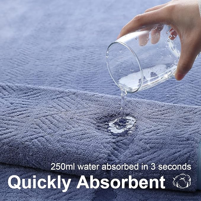 CHINO Hand Towels Set of 2, 600GSM 16x31” Microfiber Diamond Hand Bath Towels, Soft Bathroom Hand Towels for Home Kitchen, Gym, Exercise, Fitness, Spa, Super Absorbent Quick Dry Towels (Violet)