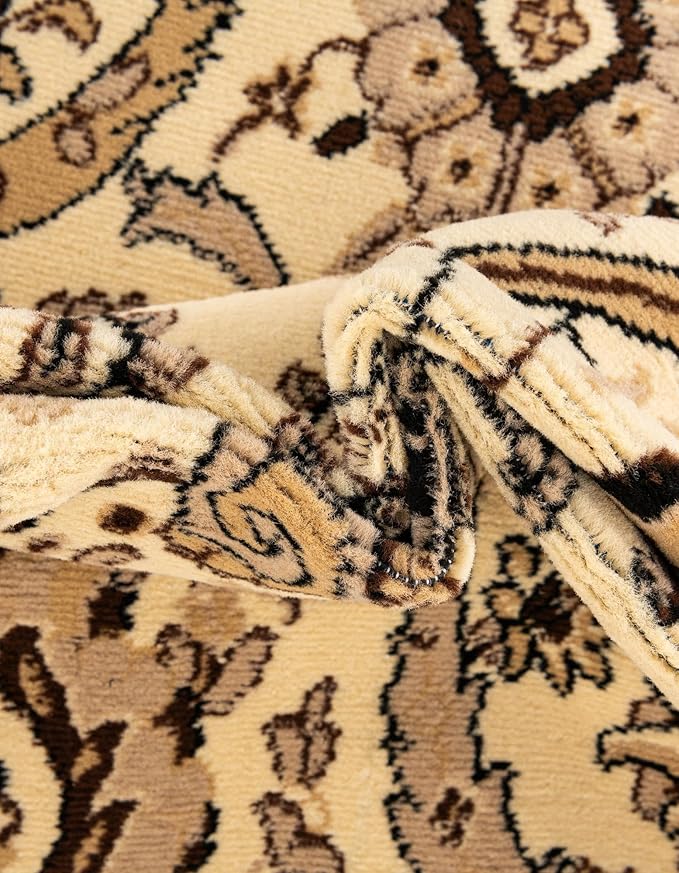 Unique Loom Espahan Collection Area Rug - Cape Cod (2' 2" x 3' 1" Rectangle, Ivory/ Beige)