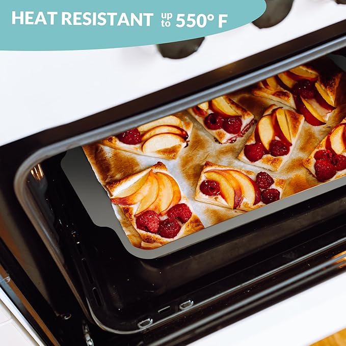 Nonstick Ceramic Jelly Roll Pan, 15 x 10 Inches - PTFE & PFOA Free Baking Pan Perfect for Every Kitchen - Multipurpose Cookie Sheet for Baking, Roasting, and More