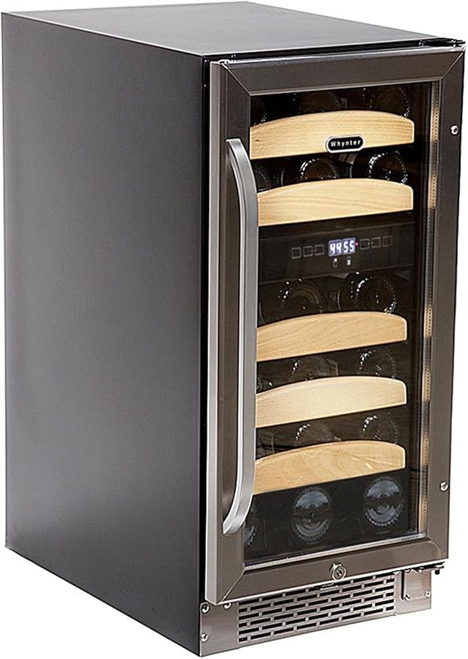 Whynter BWR-281DZ 28 Bottle Dual Temperature Zone Built-In Wine Refrigerator
