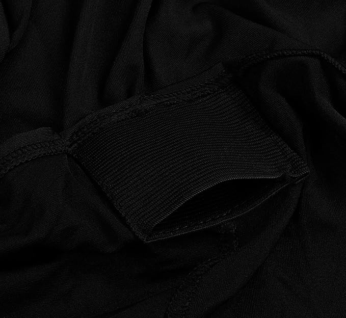 Utopia Kitchen 8FT Spandex Tablecloth [1 Pack, Black] 200 GSM Stretch, Fitted, Washable and Wrinkle Resistant Table Cloth Rectangle Cover for Trade Shows, Wedding, Parties [96Lx30Wx30H Inch]