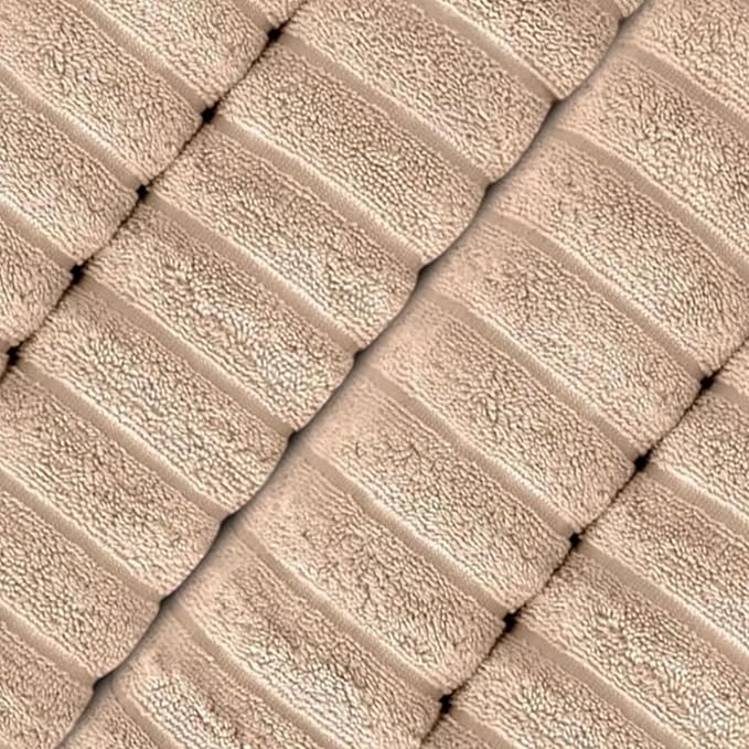 Classic Turkish Towels CTT Premium 4 Pack Bath Towels Set, Made with 100% Turkish Cotton, Spa & Hotel, Quick Drying Towels, Absorbent & Comfy | 27"x54" (Almond Beige)