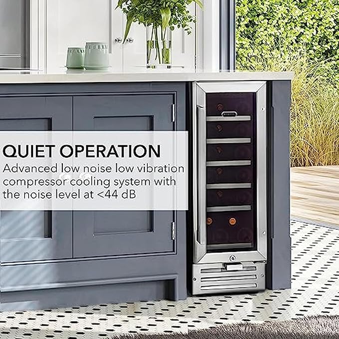 Whynter BWR-18SD 18 Bottle Built-In Wine Refrigerator, Multicolor