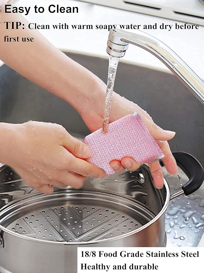 VENTION 8.7 Inch Small Vegetable Steamer Pot, 3.3 QT Stainless Steel Steamer for Cooking, Steam Pot(22cm)