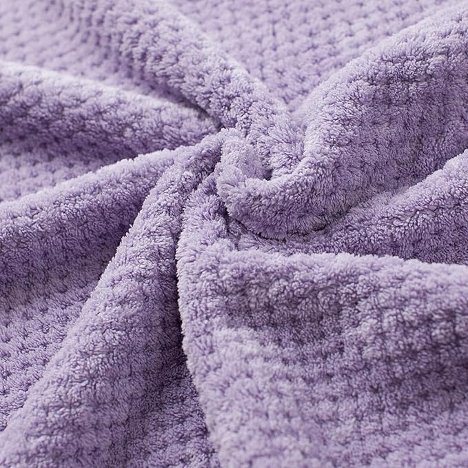 Oversized Bath Towels Extra Large 40x80 Inches Bath Sheets for Adults Super Soft Quick Dry Highly Absobent Microfiber Shower Towels (Lavender,6 Piece)…