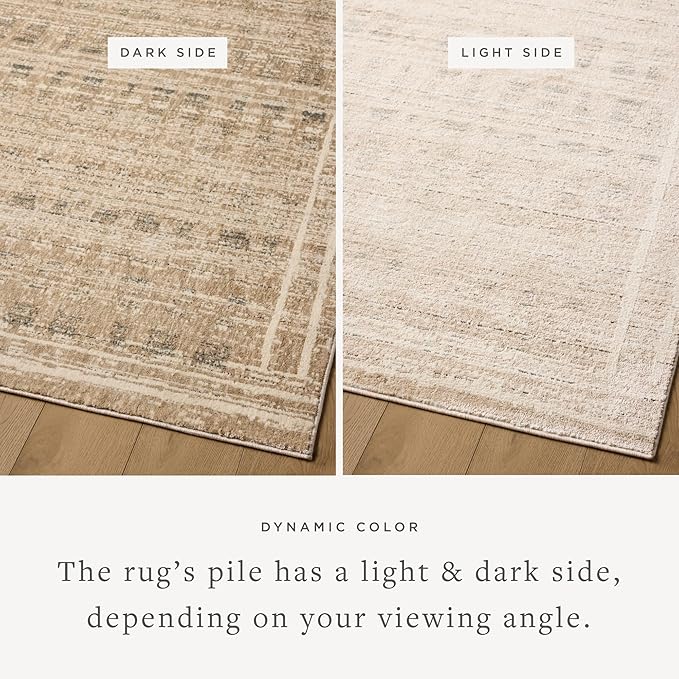 Loloi Jeremiah Brent Bleecker Collection BLE-07 Khaki/Natural 4'-0" x 6'-0" Accent Rug
