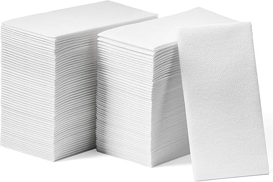 400-Pack Disposable Guest Towel Paper Napkin - Disposable Cloth-Like Guest Towels - Soft And Absorbent Tissue Paper For Kitchen, Bathroom, Party, Wedding, Or Event