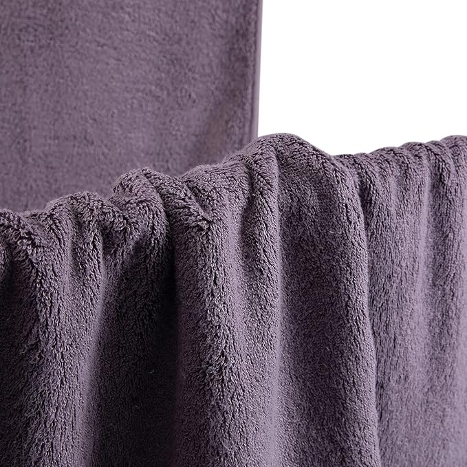 3PC Bathroom Towel Set for Face and Body, Sensitive Skin Lavender Purple Luxury Towels Set for Adult Students Kids Baby, Super Soft Highly Absorbent Towels Set for Bathroom 3 PC