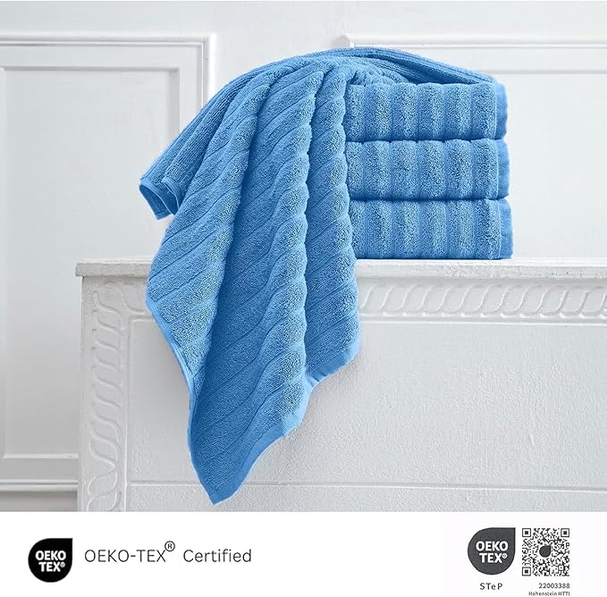 Classic Turkish Towels CTT Luxury Hand Towels for Bathroom Set of 4, 100% Turkish Cotton, Quick Dry & Comfy Towels for Hotel & Spa, Highly Absorbent | 20"x32" (Dark Blue)