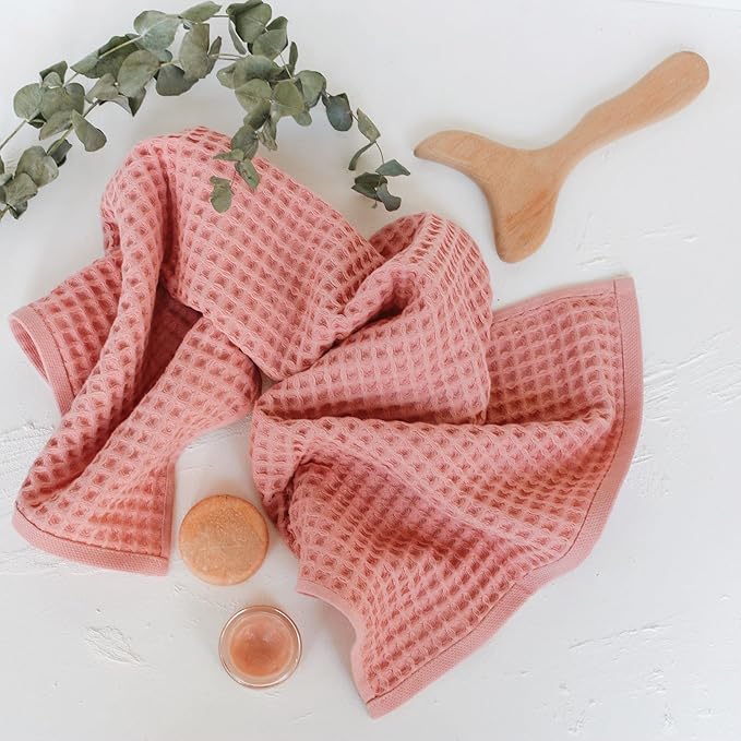 sea me at home Waffle Bath Sheet 100% Turkish Cotton - Large Bath Towel (34x67 Inches) Luxurious Spa Towel for Bath, Beach, or Pool Time