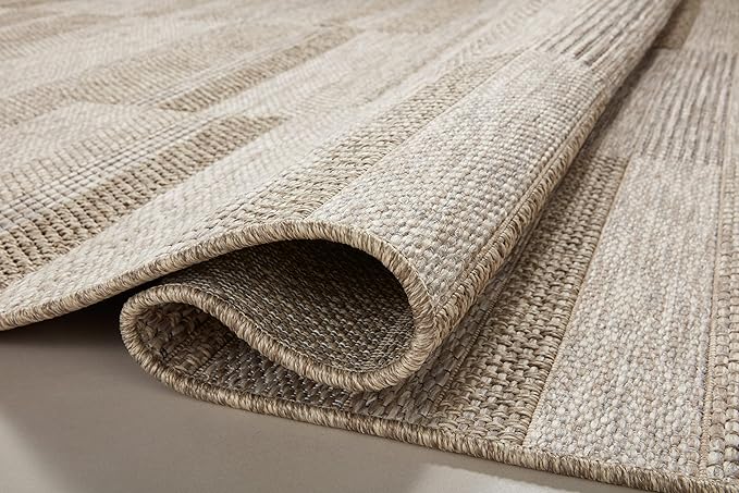 Loloi Dawn Collection Indoor/Outdoor DAW-03 Brown 6'-4" x 9'-2" Area Rug