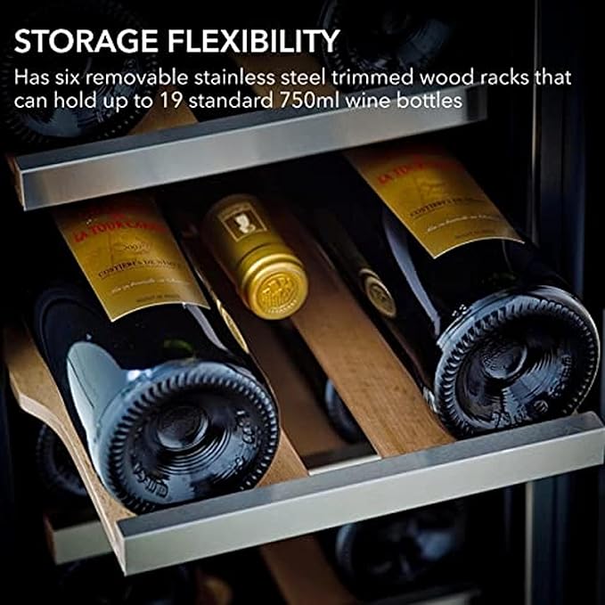 Whynter BWR-18SD 18 Bottle Built-In Wine Refrigerator, Multicolor