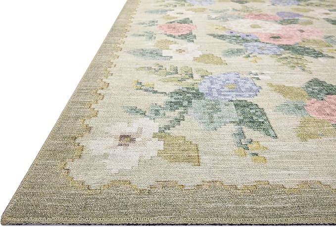 Loloi Rifle Paper Co. Rosa Collection RSA-02 Cream/Multi 3'-9" x 5'-6" Accent Rug