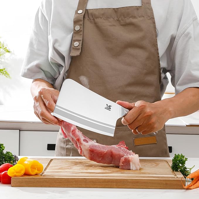 MSY BIGSUNNY Knife Block Set 17-piece Knife Set with Wooden Block - German Steel Perfect Cutlery Set Gift