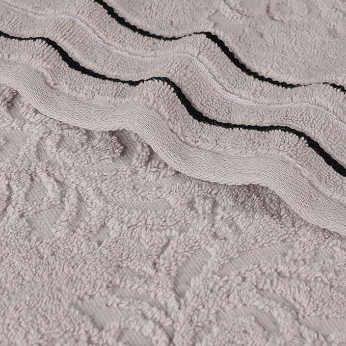 Superior Cotton Hand Towel Set, Small Towels, Plush Soft Absorbent Bathroom Basics, Home Essentials, Spa, Salon, Hotel, Kitchen, Luxury Quick Drying, Zero Twist Assorted Floral Set of 6, Platinum