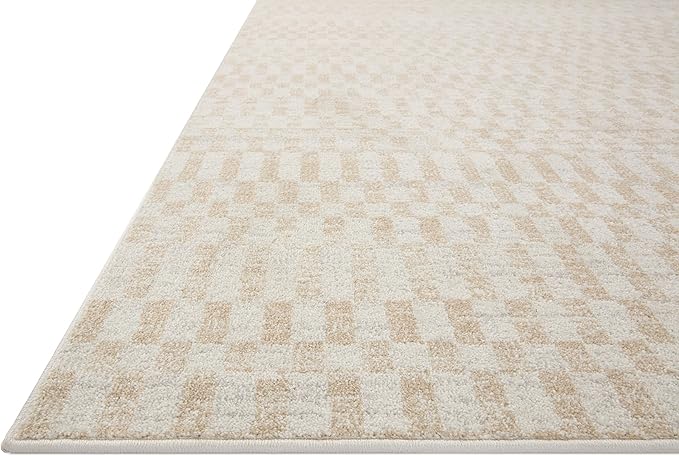 Loloi Kamala Collection KAM-05 Ivory/Natural 5'-3" x 7'-9" Area Rug