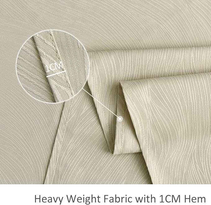 maxmill Jacquard Table Cloth Swirl Design Water Resistant Wrinkle Resistance Heavy Weight Soft Tablecloth for Kitchen Dinning Tabletop Decoration Square 70 x 70 Inch Beige