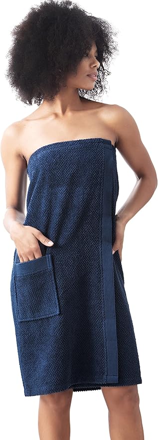 SEYANTE Spa Towel Wrap for Women - 100% Turkish Cotton Body Towel Wraps with Adjustable Closure - OEKO-TEX® Certified