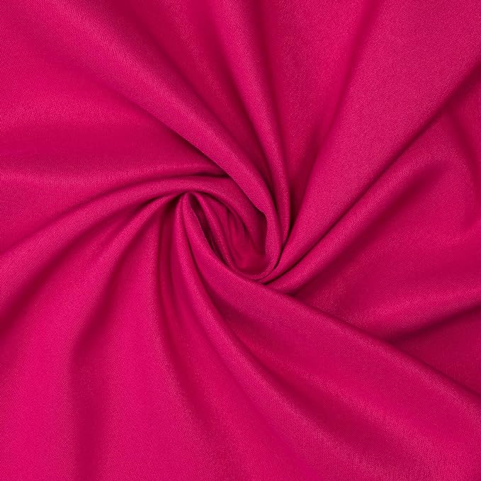 Gee Di Moda Rectangle Tablecloth - 60 x 84 Inch Fuchsia Table Cloth for 5 Foot Rectangle Tables - Heavy Duty Washable Fabric - for Holiday Party, Dinner, Weddings, Baby Shower & Events