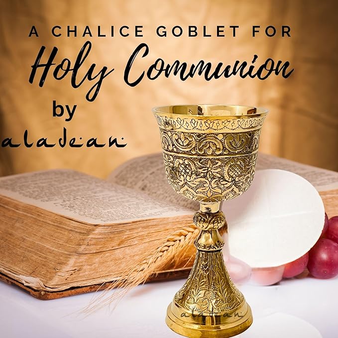 ALADEAN Vintage Chalice Goblet | 1x Royal Wine Cups of King Arthur - Renaissance Medieval Goblet Gifts, Wedding Anniversary Ceremonial Drinkware Pack of 1pc (King Chalice)