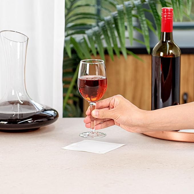 Restaurantware-Cascata 8.5 Ounce Dessert Wine Set, Set Of 12 Tempered Port Wine Glasses - Small Bowl, Chip-Resistant, Lead-Free Glass Dessert Glasses, Dishwasher-Safe, For Port Wines