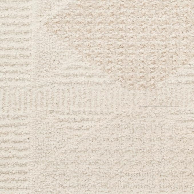 Nourison Home Nordic Ivory Beige 5' x 7' Area Rug - Easy Clean, Non Shedding, Bed Room, Living Room, Dining Room, Kitchen (5' x 7')