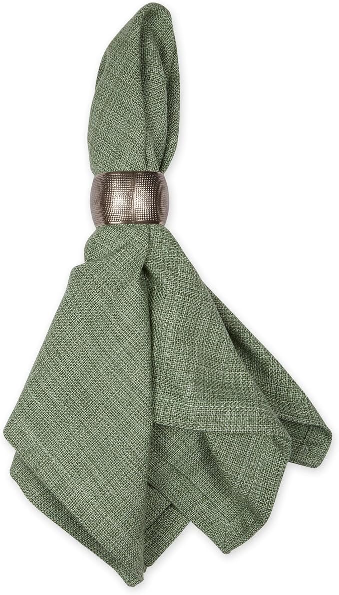 DII Variegated Tabletop Collection, Napkin Set, 20x20, Artichoke Green, 6 Piece