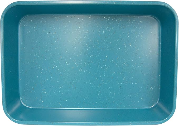 casaWare Grande Lasagna/Roaster Pan 18 x 12 x 3-Inch - Extra Large, Ceramic Coated NonStick (Blue Granite)