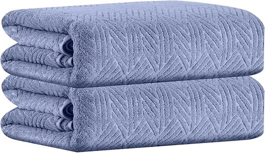 CHINO Hand Towels Set of 2, 600GSM 16x31” Microfiber Diamond Hand Bath Towels, Soft Bathroom Hand Towels for Home Kitchen, Gym, Exercise, Fitness, Spa, Super Absorbent Quick Dry Towels (Violet)