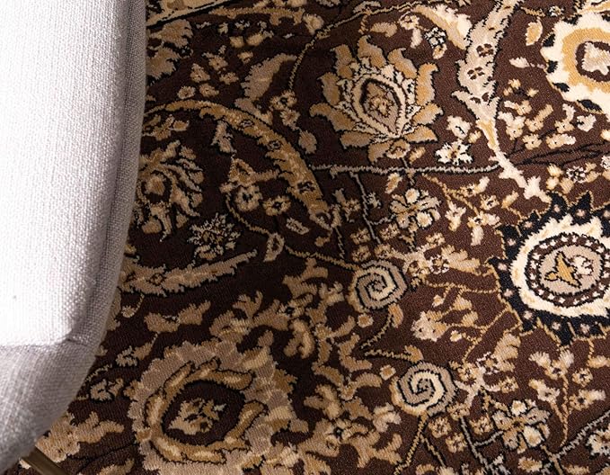 Unique Loom Espahan Collection Area Rug - Cape Cod (2' 7" x 10' Runner, Brown/ Beige)