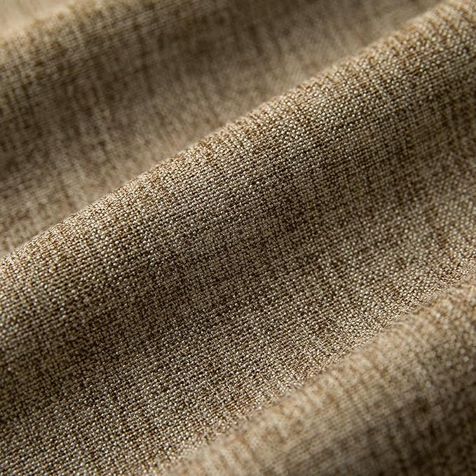 Solid Bordered Retro Tablecloths Classic Textured Table Clothes Linen Style Rustic Washable Tablecloth Rectangle/Oblong Table Cloth Cover,Kitchen Dinning Tabletop Decoration,Flax 55x70 Inch