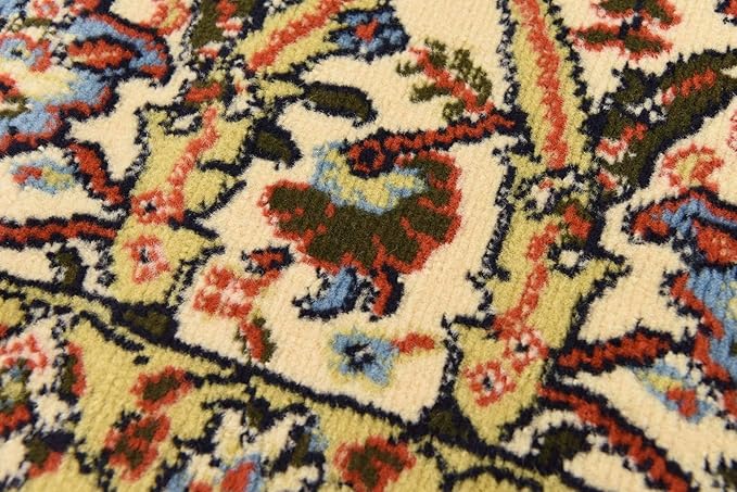 Unique Loom Espahan Collection Area Rug - Cape Cod (2' 7" x 10' Runner, Cream/ Black)