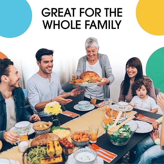 Party Solids Orange Plastic Forks 200 Pieces Orange Forks Disposable Utensils Heavy Duty Plastic Cutlery Set Disposable Cutlery Sets Flatware Sets Silverware Set Party Supplies & Party Tableware