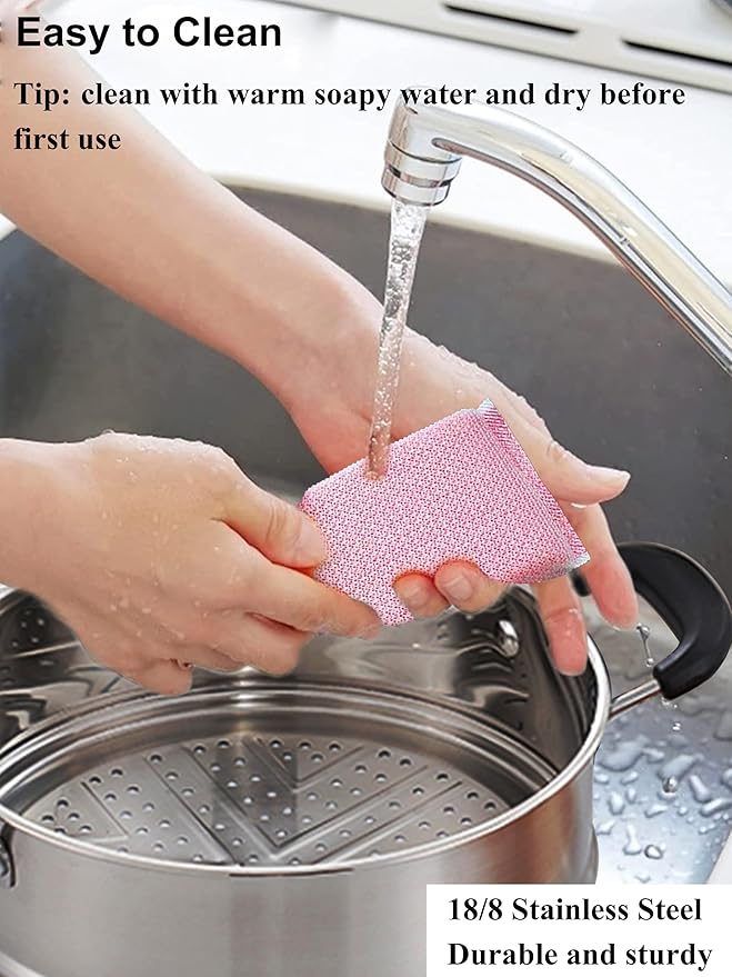 VENTION 7.1 Inch Small Vegetable Steamer Pot, 2.1 QT Induction Stainless Steel Steamer for Cooking, Steam Pot(18cm)