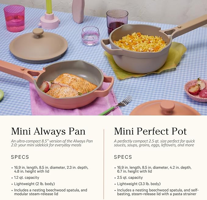 Our Place Ultimate Cookware Set - Complete 18-Piece Set Including the Always Pan, Perfect Pot, and Bakeware Set | Multifunctional, Toxin-Free Nonstick | Replaces 44 Pieces | Steam