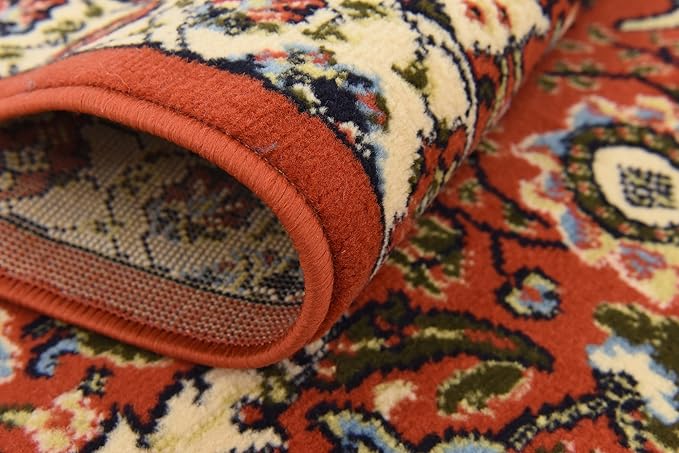 Unique Loom Espahan Collection Area Rug - Cape Cod (2' 7" x 10' Runner, Terracotta/ Black)