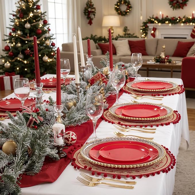 NOCCUR 400PCS Gold Plastic Silverware - Gold Plastic Cutlery Include 200 Forks, 100 Spoons, 100 Knives, Disposable Silverware Perfect for Party&Daily Using