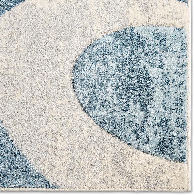 Home Dynamix Tribeca Slade Modern Area Rug, Abstract Blue 6'7"x9'10"