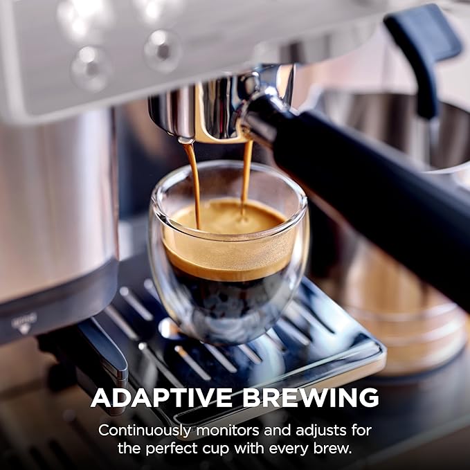 Ninja Luxe Café 3-in-1 Espresso, Drip Coffee and Cold Brew Machine | Intergrated Coffee Grinder, Milk Frother, Assisted Tamper & Built-In Espresso Accessory Storage | Stainless Steel | ES601