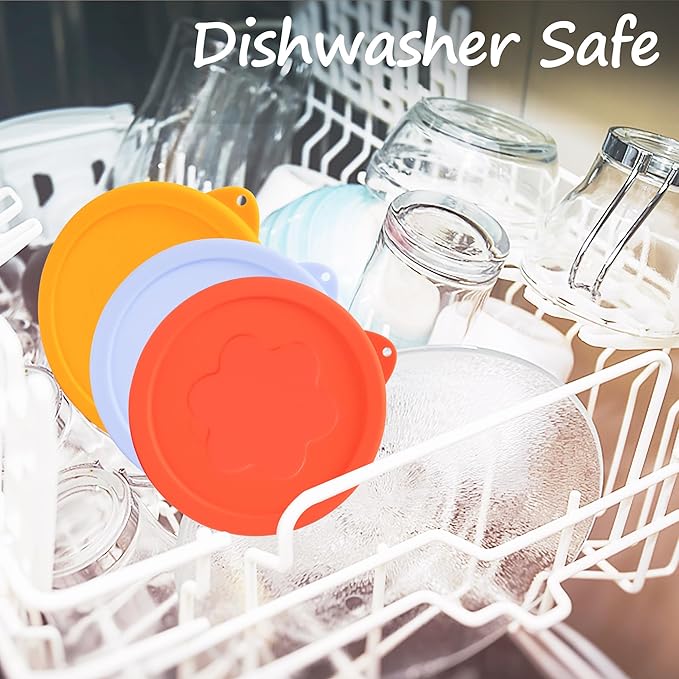 1 Cup Silicone Replacement Lids Storage Cover for Pyrex 7202-PC Glass Bowls (Container not Included) 8 Pack Microwave, Dishwasher and Freezer Safe