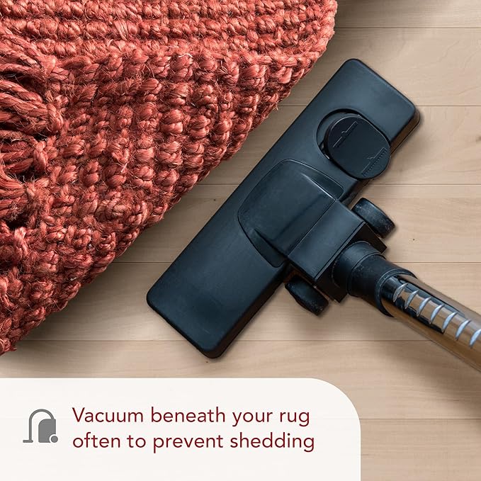 Nuloom Daniela Brick, 6' x 9', Handmade, Jute, Tassel, Soft and Textured, High Traffic, Stain Resistant, Easy Clean, Durable Area Rug for Bedroom, Living Room, Dining Space, Foyer, Entryway