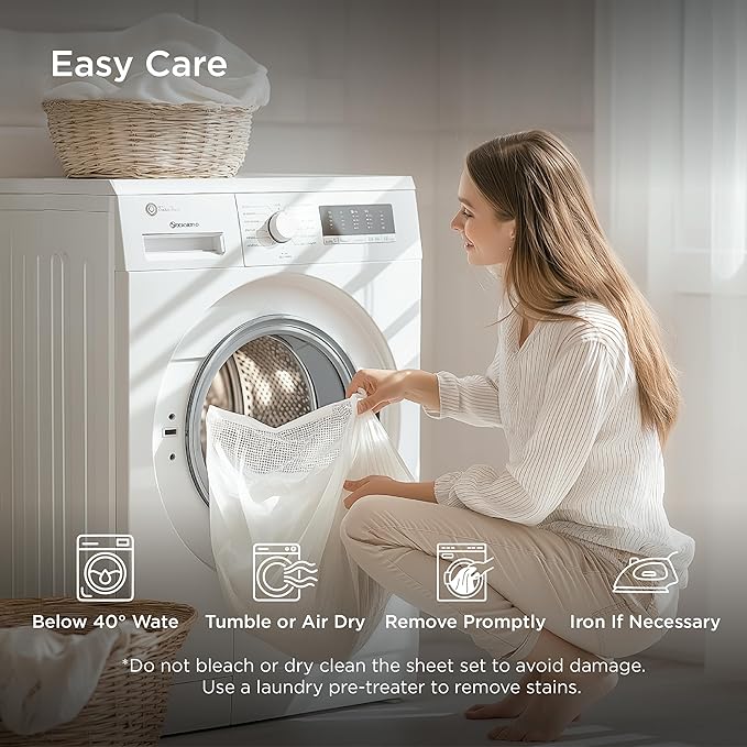 Bedsure Queen Sheet Set, Rayon Derived from Bamboo, Cooling Sheets, Breathable & Soft, Deep Pocket Up to 16 Inches, Hotel Luxury Silky Bedding for Hot Sleepers, Forest Green