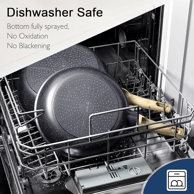 GiPP Ceramic Nonstick Pots and Pans Set - 18 Pcs Non Stick Cookware Set, Non-toxic Healthy Kitchen Cooking Set w/Frying Pans Set, Dishwasher Safe, PFAS PTFE PFOA PFOS Free