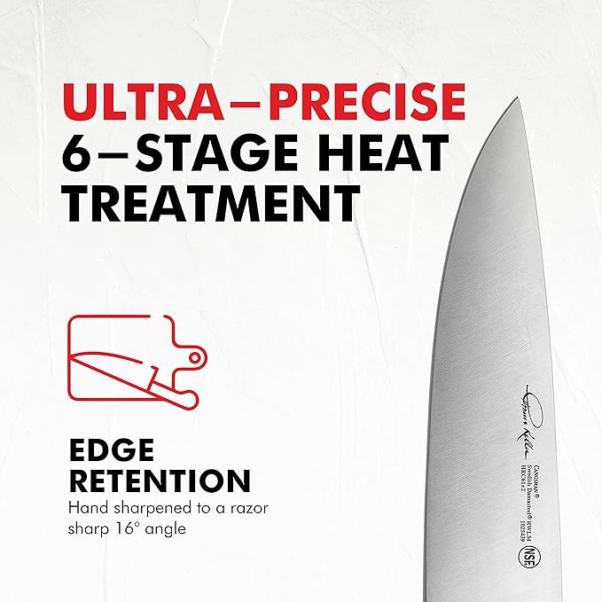 Cangshan Thomas Keller Signature Collection Swedish Powder Steel Forged, 17-Piece Knife Block Set, Walnut, Black