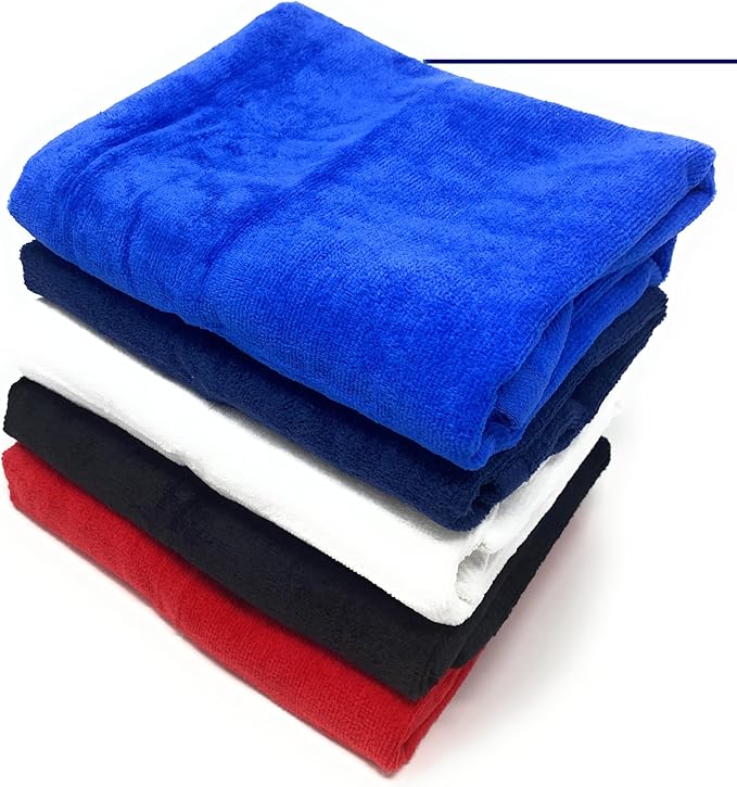 16x26 | 3-Pack | Terry Velour Towels, Bath Towels, Washcloths | Cotton | Face Towels, Bathroom use, Gym and spa Towel | Bathroom Towels (Navy, 3)