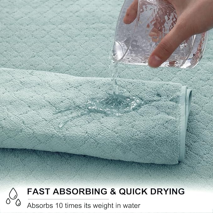 4 Piece Extra Large Bath Towels Set 35x70 Inches - Luxury 600 GSM Oversized Bath Sheet Towel,Ultra Soft Microfiber - Quick Dry,Highly Absorbent Shower Towels Spa Hotel Bathroom Towel Set (Mint Green)